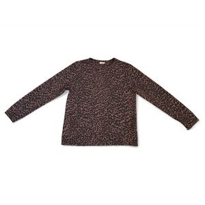 Loveappella - Black and Brown Leopard Print Sweater